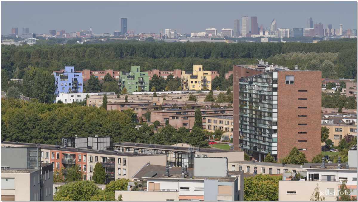 Zoetermeer van bovenaf bekeken.